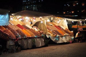 Spice stand on Jemaa el-Fnaa